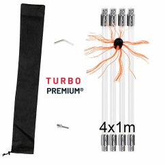 Rotační kartáč na čištění komínů TURBO Premium® - 4m