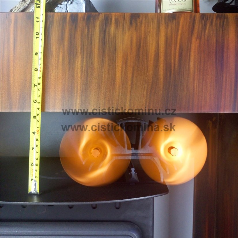 Ventilátor na krbová kamna 2 vrtule se 3 čepelemi - 636B - 4