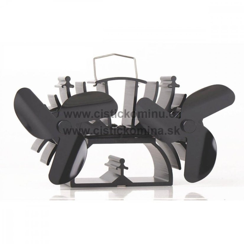 Ventilátor na krbová kamna 2 vrtule se 3 čepelemi - 636B