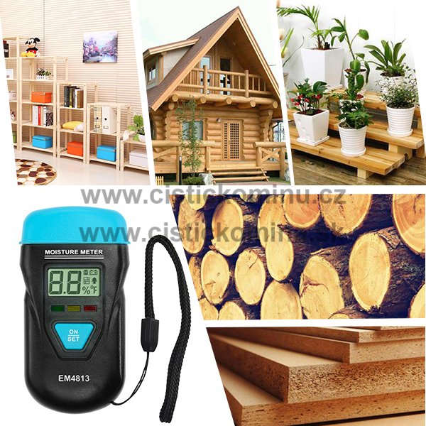 Měřič vlhkosti dřeva EM4813 - 5