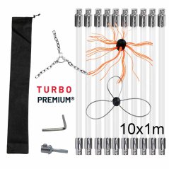 Rotačný čistič komína Komplet TURBO Premium® – 10M Rotačný čistič komína Komplet TURBO Premium® – 10M
