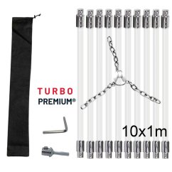 Rotační čistič komína s řetězovou hlavou  TURBO Premium® - 10m