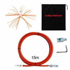 Rotační kartáč na čištění komínů TURBO Premium® Anaconda - 15m