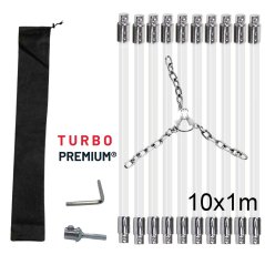 Rotačný čistič komína s reťazovou hlavou TURBO Premium® – 10M Rotačný čistič komína s reťazovou hlavou TURBO Premium® – 10M