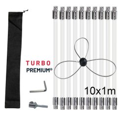 Rotační kartáč na čištění komínů s lankom TURBO Premium® - 10m Rotační kartáč na čištění komínů s lankom TURBO Premium® - 10m