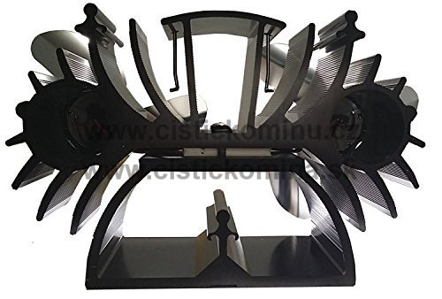 Ventilátor na krbová kamna 2 vrtule se 3 čepelemi - 636B - 3
