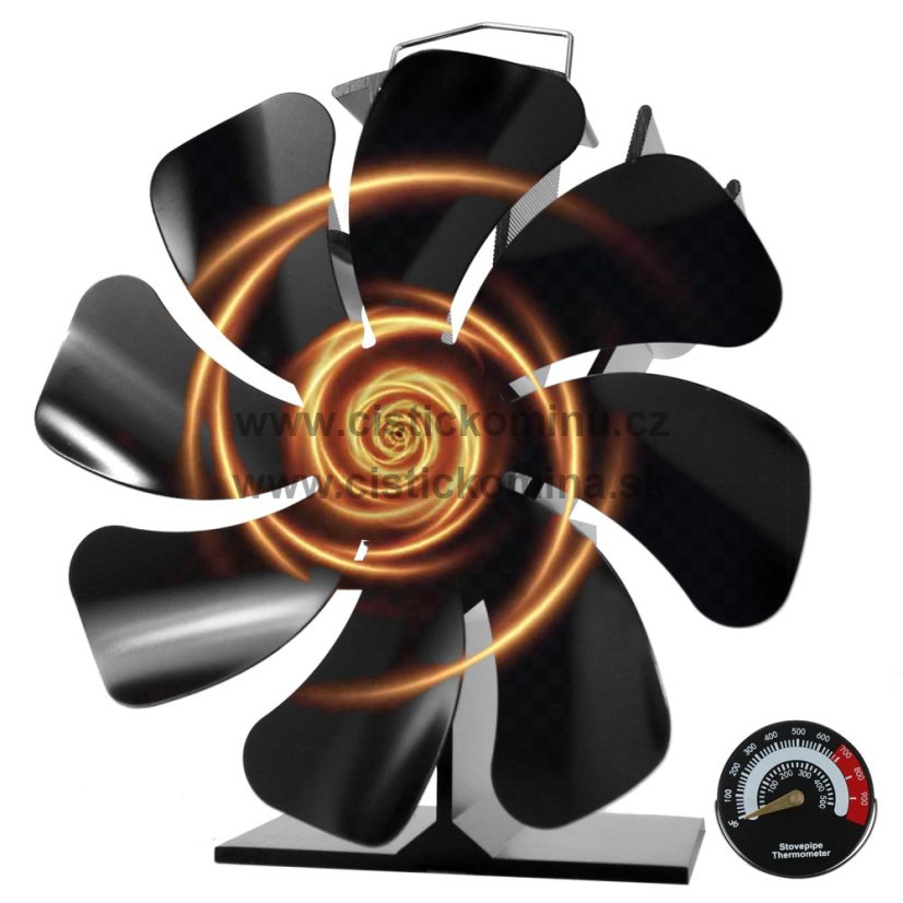 Ventilátor na krbové kachle 8 čepelový – Fan 633RN