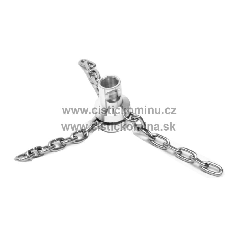 Rotační kartáč na čištění komína s řetězovou hlavou TURBO Premium® PRO - 6m